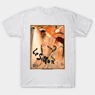 Art Nouveau LE SILLON The Furrow 1895 by Belgian Artist Fernand Toussaint T-Shirt